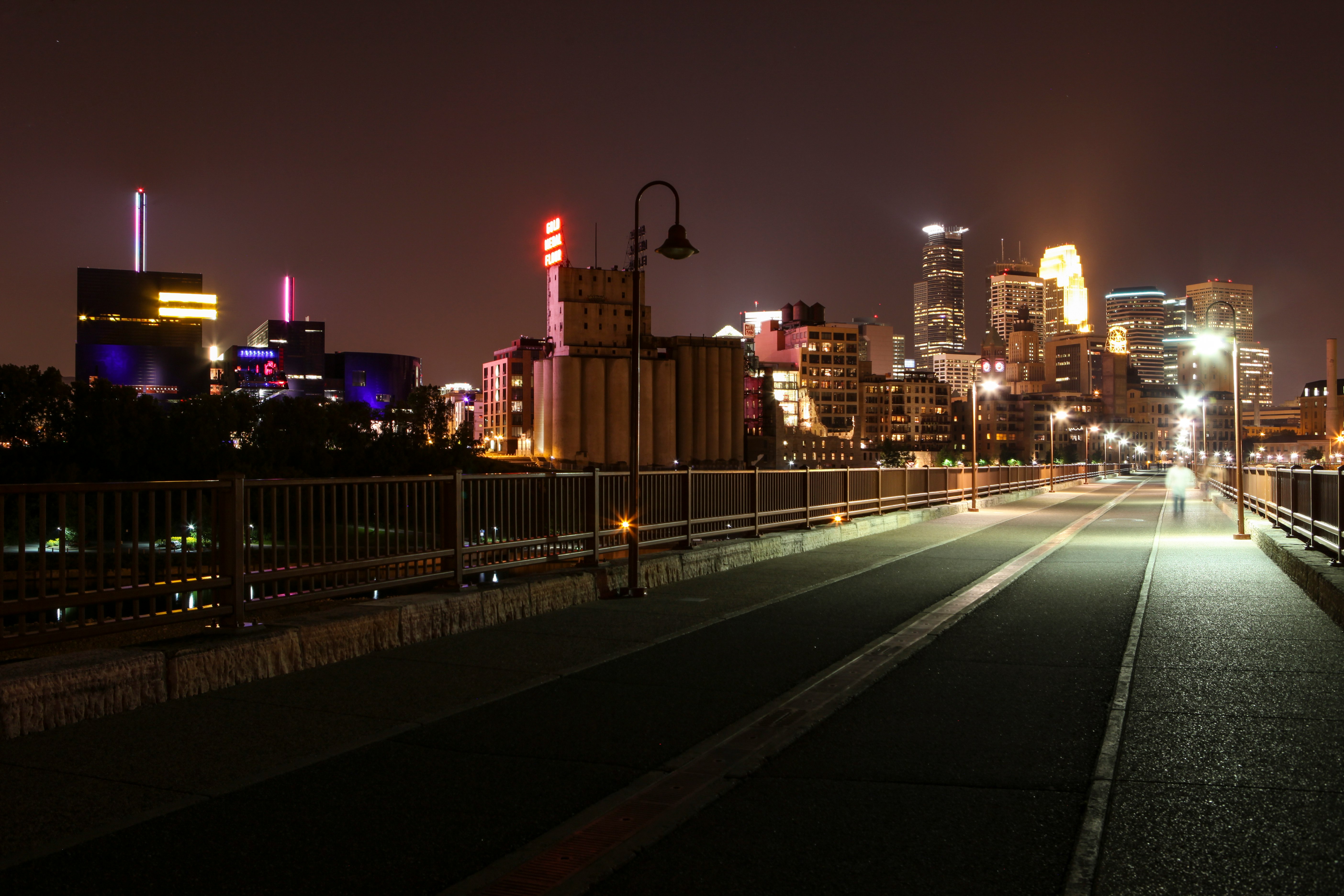 city buildings during night time